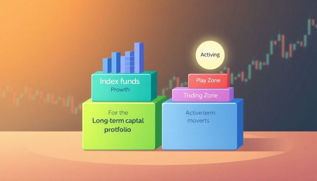 Обзор популярных инвестиционных стратегий: пассивный индексный подход против активного трейдинга - иллюстрация